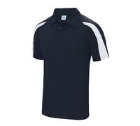 Just Cool Testurizzato Poliestere Traspirante Antisudore Atletico Contrasto Polo