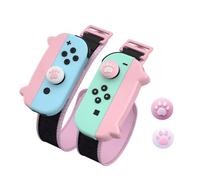 Just Dance Switch - Cinturino da polso per interruttore Just Dance 2021 2020 2019, cinghie elastiche regolabili per controller Joy-Contro (2 confezioni per bambini)