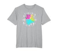 Just Dance: Vibrante scanalatura per Feste Maglietta, Uomo Taglie Grandi, Grigio Melange, 5X Tall
