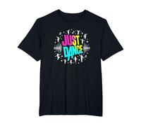 Just Dance: Vibrante scanalatura per Feste Maglietta, Uomo Taglie Grandi, Nero, 2X Tall