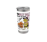 Just Dilly Dally Before The Haunt Frog Witch Halloween Bicchiere termico in acciaio inox doppia parete