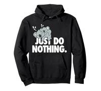 Just Do Nothing Lazy Baby Koala Coppia Con Koala Mama Bear Felpa con Cappuccio
