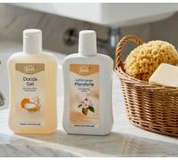 Just Doccia Gel Miele E Riso Più Latte Corpo Mandorle Per Una Pelle Nutrita