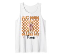 Just Doing Orange Cat Things Tabby Cat Girl GAT Mamma Coquette Canotta