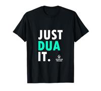 Just DUA IT Bianco e Turchese Scritta Edition Maglietta