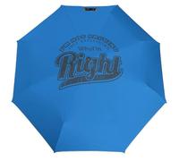Just Explaining I'm Right Ombrello da viaggio pieghevole a 3 pieghe per pioggia UV antivento Ombrelli pieghevoli Portatile Divertente Automatico