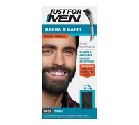 Just for men barba&baffi nuova formula con cheratina m55 kit nero base colore 14 g + attivatore colore 14 g