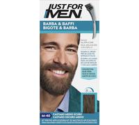 Just For Men Barba & Baffi, Tinta Per Barba Uomo, Tintura Senza Ammoniaca, Elimina I Peli Grigi, Con Pettine Applicatore, Colore Castano Medio Scuro, M40