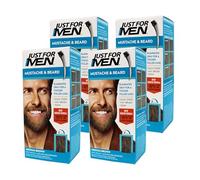 Just For Men, Tinta per colore barba e baffi, colore marrone medio (M-35).