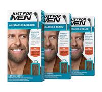Just for Men Brush in Color Gel Mustache & Beard Medium Brown M-35 1 kit (Pac...