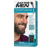 Just For Men Colore baffi e barba marrone scuro, elimina i capelli grigi per un look più spesso e pieno - M45