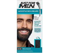 Just For Men Colore nero per barba e baffi, elimina i capelli grigi e dona un aspetto più spesso e pieno, M55