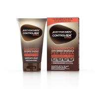 Just For Men Control GX, Shampoo Barba Anti-Grigio Graduale Uomo, 118 ml | Shampoo anti-grigio per barba, riduce gradualmente il grigio ad ogni lavaggio per un look naturale e discreto sempre