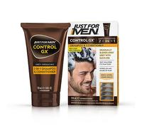 Just For Men Control GX, shampoo e balsamo 2 in 1, riduce gradualmente e permanentemente i capelli grigi ad ogni lavaggio, tutte le tonalità, 118 ml