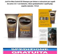 Just For Men Control GX Shampoo per tinture e colorazioni per capelli da uomo...