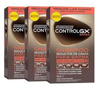 Just for Men Control GX - Shampoo riducente per barba grigia per risultati discreti e naturali, tutte le tonalità 118 ml x 3 unità - Pack Promoo
