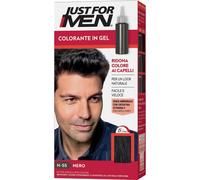 Just For Men Colorante In Gel, Tinta Semipermanente Per Capelli Uomo, Senza Ammoniaca, Con Cheratina E Vitamina E Per Capelli Forti, Colore Nero, H55