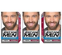 Just For Men, M35, tinta per barba e baffi, marrone medio, confezione da 3 pezzi
