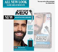 Just For Men - M55 - Colore per baffi e barba del viso - Nero reale