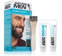 Just for Men Men Moustache & Beard tinta per barba per coprire i capelli bianchi colore M-45 Dark Brown 1 pz