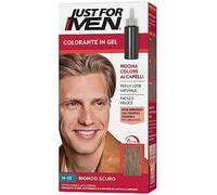 Just For Men Shampoo Colorante, H15 Biondo Scuro, Tinta Capelli Uomo, Senza Ammoniaca, Copre Capelli Grigi - 110 Gr