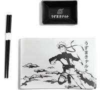 Just Funky Naruto Shippuden - Set di stoviglie giapponesi per sushi, 3 pezzi, in ceramica