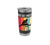 Just Get Over It Track Field Hurdle Hurdling Runner Bicchiere termico in acciaio inox doppia parete