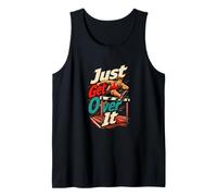 Just Get Over It Track Hurdle Runner Divertente Canotta