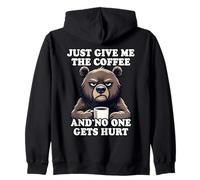Just Give Me The Coffee And No One Gets Hurt Felpa con Cappuccio