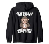 Just Give Me The Coffee And No One Gets Hurt Felpa con Cappuccio
