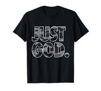 Just God Bold Christian Faith Sport Fitness Camo Camouflage Maglietta