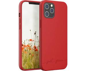 JUST GREEN Biodegradable Coverfor iPhone 12 Pro Max - Red