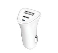 JUST GREEN, Caricatore da Auto con Porta USB-A / USB-C 5.4A Ricarica Rapida