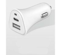 JUST GREEN, Caricatore da auto Dual USB AC PD 37W (12-25W) con Power Delivery