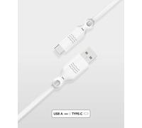 JUST GREEN - Cavo Di Ricarica E Sincronizzazione Usb-a / Usb-c 2 Metri 3a 15w, Bianco - SPEDIZIONE GRATUITA