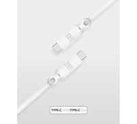 JUST GREEN JGCBLCC2MW - USB C/C Cavo Ecologica 3A 2M Bianco