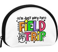 Just Here For Field Day 2023 Portamonete Portamonete Donna e ragazza Borsa moda carina Borsa portamonete Portachiavi Borsa donna regalo