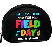 Just Here For Field Day 2023 Portamonete Portamonete Donna e ragazza Borsa moda carina Borsa portamonete Portachiavi Borsa donna regalo