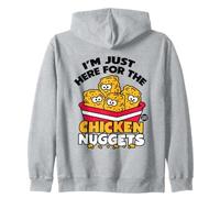 Just Here for The Chicken Nuggets Felpa con Cappuccio