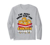 Just Here for The Chicken Nuggets Maglia a Manica
