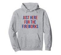 Just here for the fireworks 4th Of July Couple Felpa con Cappuccio