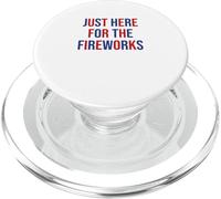 Just here for the fireworks 4th Of July Couple PopSockets PopGrip per MagSafe