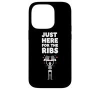 Just Here For The Ribs BBQ Food Lover dicendo Custodia per iPhone 14 Pro