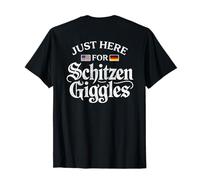 Just Here for The Schitzengiggles Funny German Octoberfest Maglietta