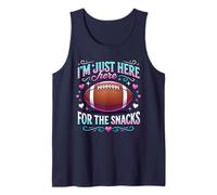 Just Here for The Snacks Football Americano Divertente Donne Bambini Canotta