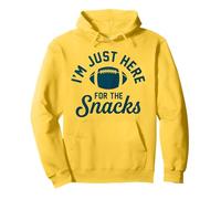 Just Here for The Snacks Football Americano Divertente Donne Bambini Felpa con Cappuccio