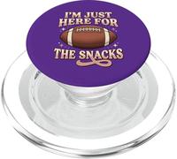 Just Here for The Snacks Football americano Divertente Donne Bambini PopSockets PopGrip per MagSafe