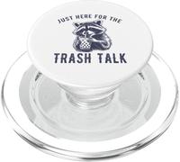 Just Here for the Trash Talk Divertente Procione Vintage Sarcastico PopSockets PopGrip per MagSafe