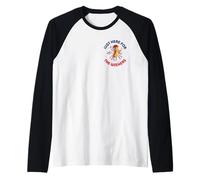 Just Here for the Wieners - USA Hot Dogs & Fireworks Pocket Maglia con Maniche Raglan