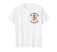 Just Here for the Wieners - USA Hot Dogs & Fireworks Pocket Maglietta